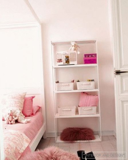 Sypialnia w odcieniach różu i fioletu - фото 5