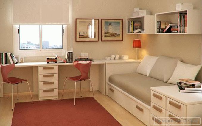 Pokoje dla nastolatka w stylu minimalizmu