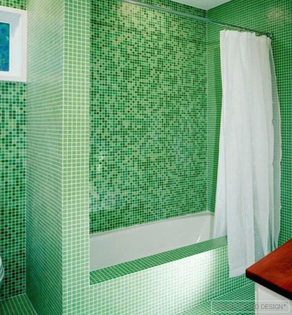 Płytka zielona we wnętrzu łazienki - 3
